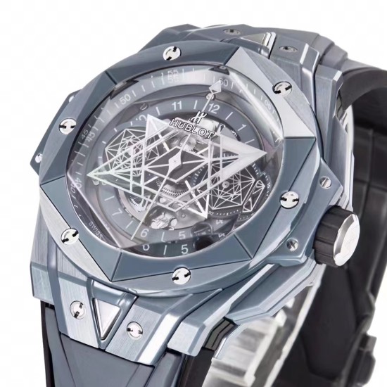 Hublot-Big Bang Sang Bleu II 45mm Grey Ceramic Skeleton Dial BBF A1240