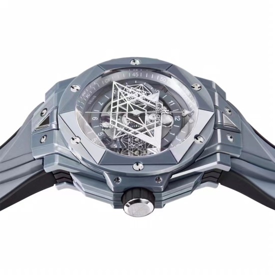 Hublot-Big Bang Sang Bleu II 45mm Grey Ceramic Skeleton Dial BBF A1240