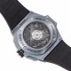 Hublot-Big Bang Sang Bleu II 45mm Grey Ceramic Skeleton Dial BBF A1240
