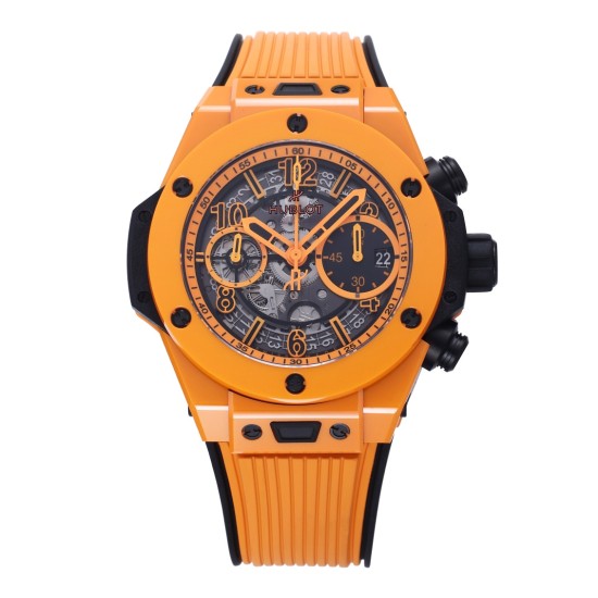 Hublot-Big Bang Unico 42mm Orange Magic Ceramic/RU Skeleton Dial BBF A1280