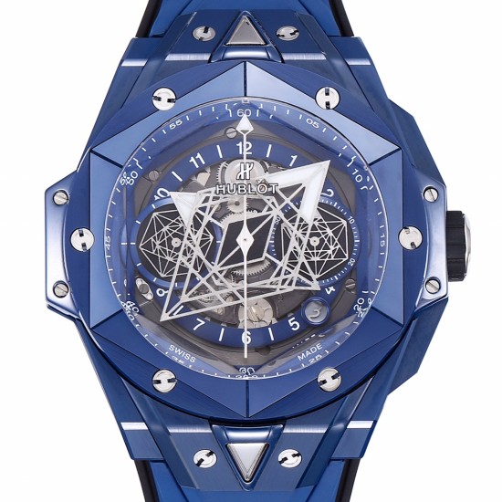 Hublot-Big Bang Sang Bleu II 45mm Blue Ceramic Skeleton Dial BBF A1240
