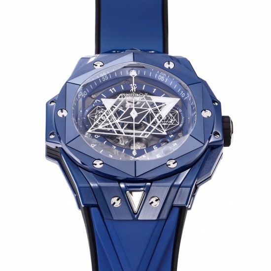 Hublot-Big Bang Sang Bleu II 45mm Blue Ceramic Skeleton Dial BBF A1240