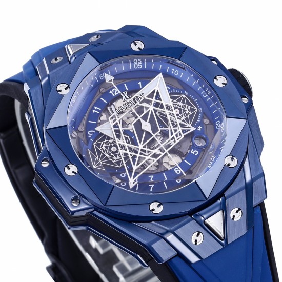 Hublot-Big Bang Sang Bleu II 45mm Blue Ceramic Skeleton Dial BBF A1240