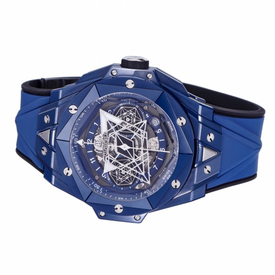 Hublot-Big Bang Sang Bleu II 45mm Blue Ceramic Skeleton Dial BBF A1240