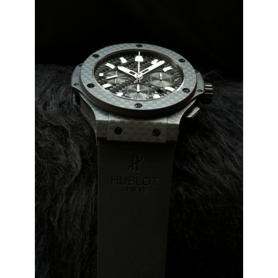 Hublot-Big Bang Evolution Carbon Fiber Chronograph 44mm Blk/RU V6 HUB4100