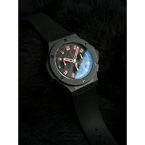 Hublot-Big Bang Evolution Carbon Fiber Chronograph 44mm Grey/RU V6 HUB4100