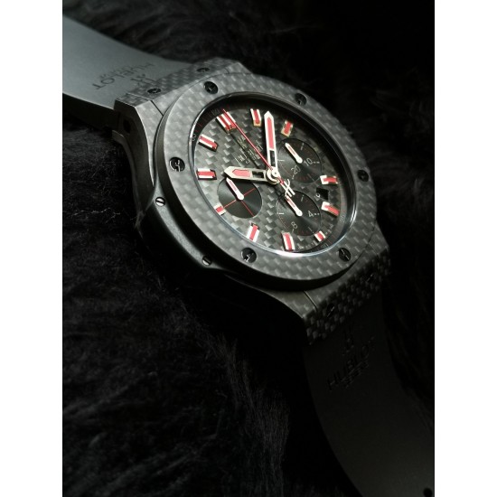 Hublot-Big Bang Evolution Carbon Fiber Chronograph 44mm Grey/RU V6 HUB4100