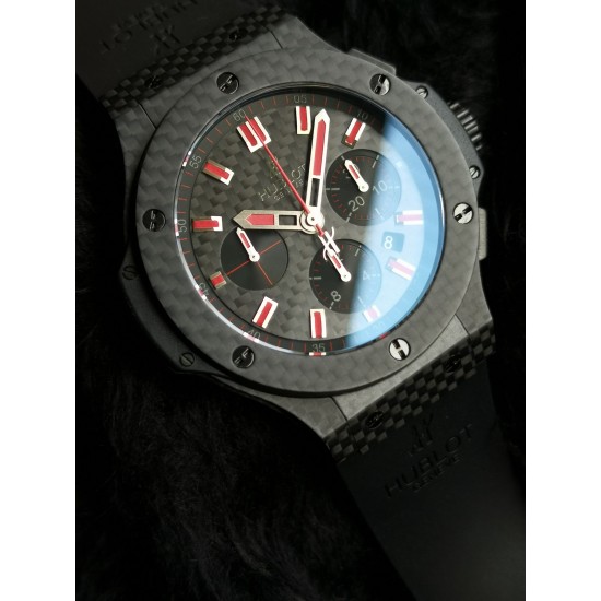 Hublot-Big Bang Evolution Carbon Fiber Chronograph 44mm Grey/RU V6 HUB4100