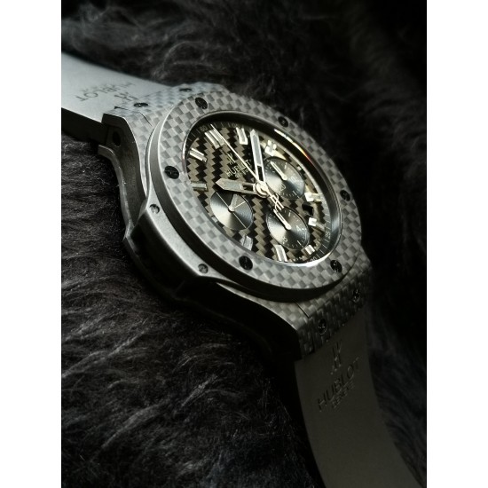 Hublot-Big Bang Evolution Carbon Fiber Chronograph 44mm Grey/RU V6 HUB4100