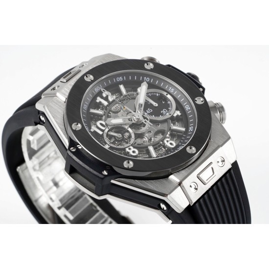 Hublot-Big Bang Unico 44mm Ceramic TI/RU Skeleton dial ZF HUB1280
