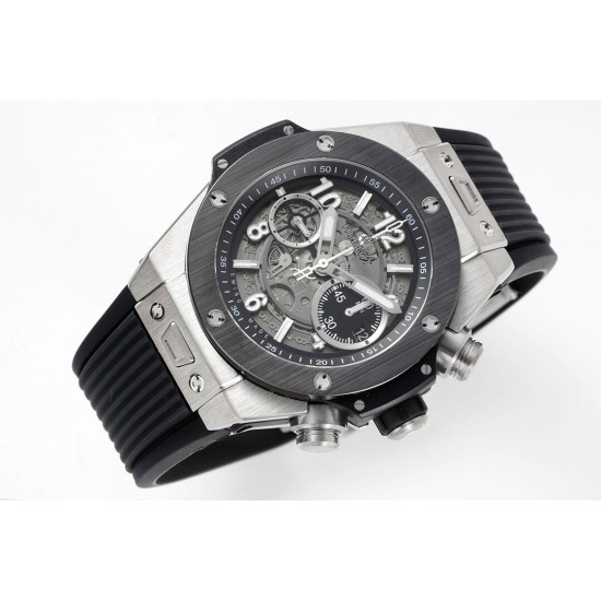Hublot-Big Bang Unico 44mm Ceramic TI/RU Skeleton dial ZF HUB1280