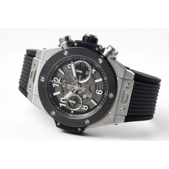 Hublot-Big Bang Unico 44mm Ceramic TI/RU Skeleton dial ZF HUB1280