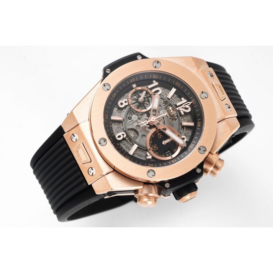 Hublot-Big Bang Unico 44mm RG/RU Skeleton Black Dial BBF HUB1280