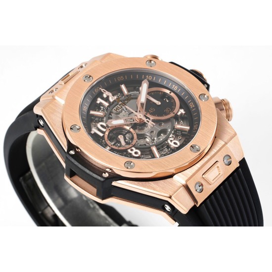 Hublot-Big Bang Unico 44mm RG/RU Skeleton Black Dial BBF HUB1280