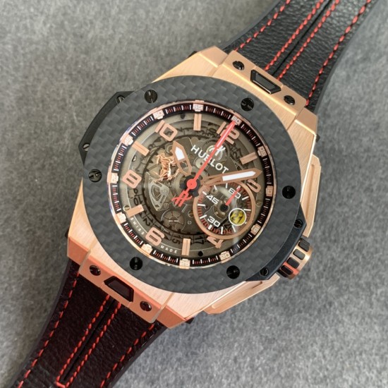 Hublot-Big Bang Ferrari F1 48mm Black/Red RG/LE V6 HUB4100