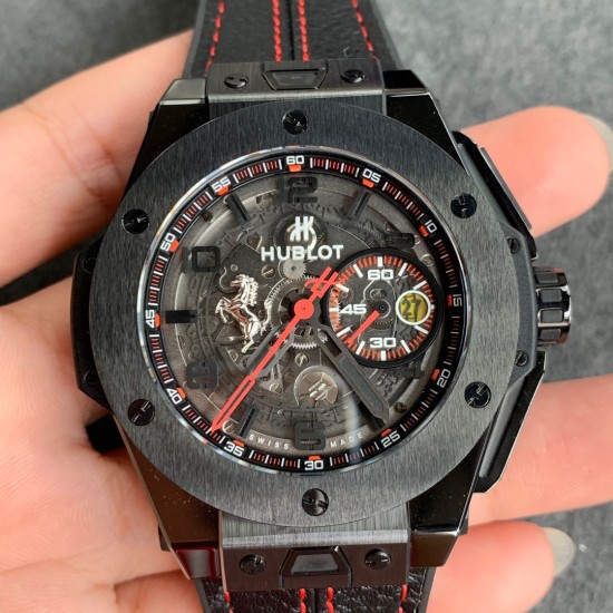 Hublot-Big Bang Ferrari 45mm Ceramic/TI Grey/LE V6 HUB1288