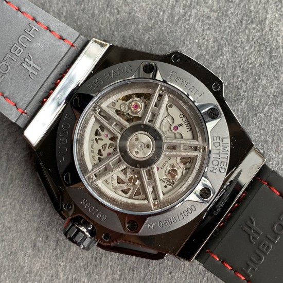 Hublot-Big Bang Ferrari 45mm Ceramic/TI Grey/LE V6 HUB1288