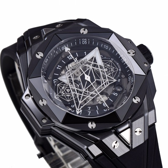 Hublot-Big Bang Sang Bleu Ceramic/RU Black/Num ZF A1240
