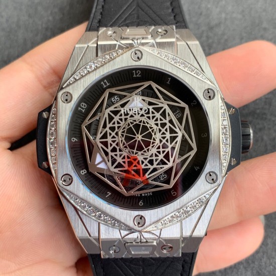 Hublot-Big Bang Sang Bleu Limited Diams PVD/LE Black HBF HUB1213