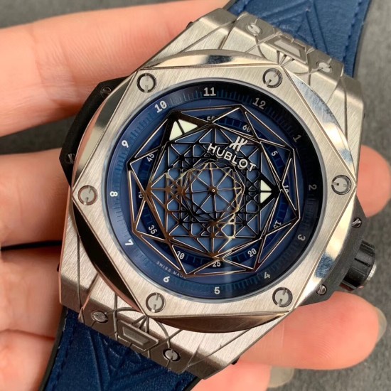 Hublot-Big Bang Sang Bleu TI/RU Blue/Num WWF A1240