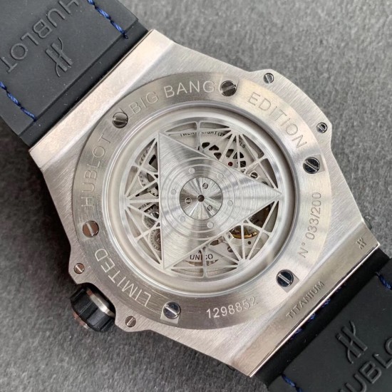 Hublot-Big Bang Sang Bleu TI/RU Blue/Num WWF A1240