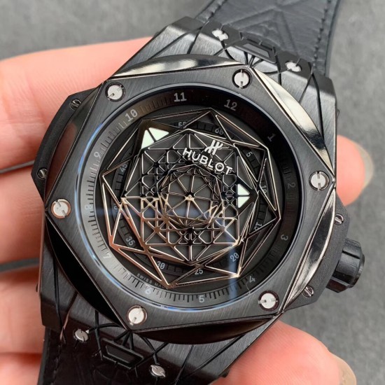 Hublot-Big Bang Sang Bleu TI/RU PVD Black/Num WWF A1240