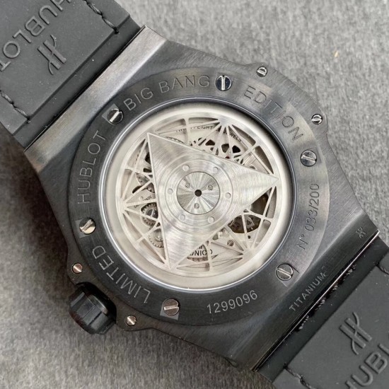 Hublot-Big Bang Sang Bleu TI/RU PVD Black/Num WWF A1240