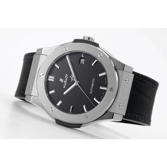Hublot-Classic Fusion Bang 45mm TI/LE/RU Black WWF A2892 Mod
