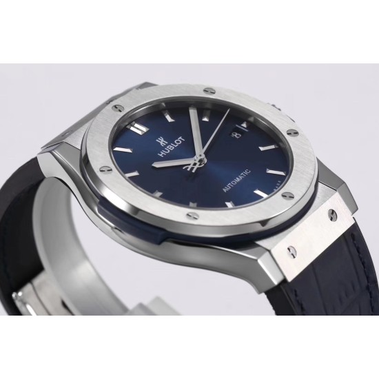 Hublot-Classic Fusion Bang 45mm TI/LE/RU Blue WWF A2892 Mod