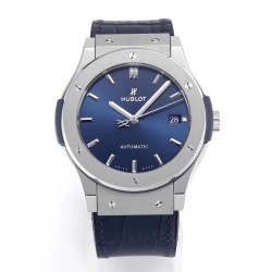 Hublot-Classic Fusion Bang 45mm TI/LE/RU Blue WWF A2892 Mod