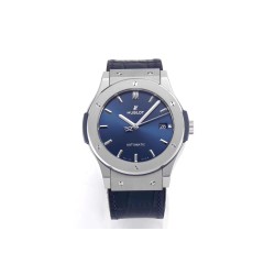 Hublot-Classic Fusion Bang 45mm TI/LE/RU Blue WWF A2892 Mod