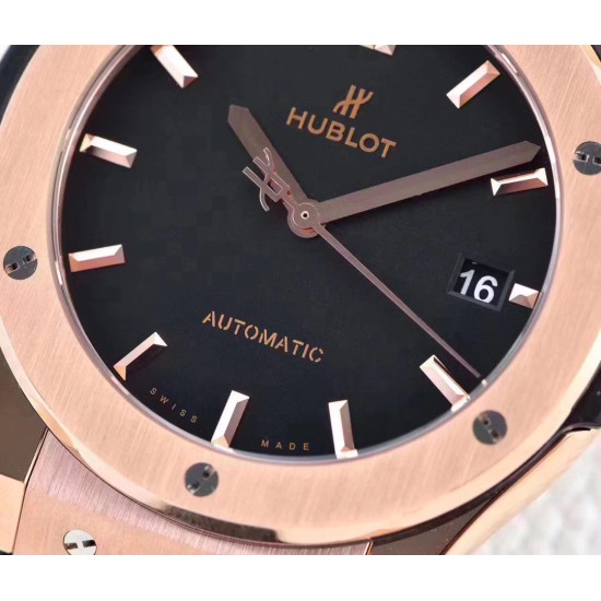 Hublot-Classic Fusion Bang 45mm RG/LE/RU Black WWF A2892 Mod