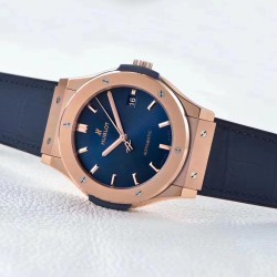 Hublot-Classic Fusion Bang 45mm RG/LE/RU Blue WWF A2892 Mod