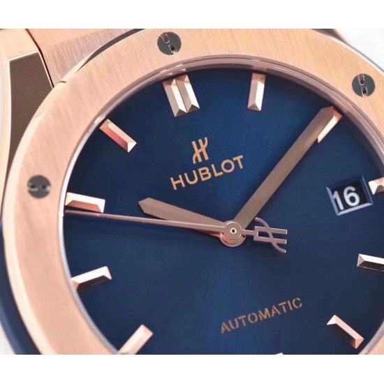 Hublot-Classic Fusion Bang 45mm RG/LE/RU Blue WWF A2892 Mod