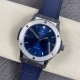 Hublot-Classic Fusion Bang 45mm TI/LE/RU Blue WWF A2892 Mod