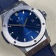 Hublot-Classic Fusion Bang 45mm TI/LE/RU Blue WWF A2892 Mod