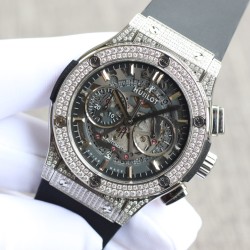Hublot-Classic Fusion 43mm Diamonds SS/RU Skeleton TAF HUB1143