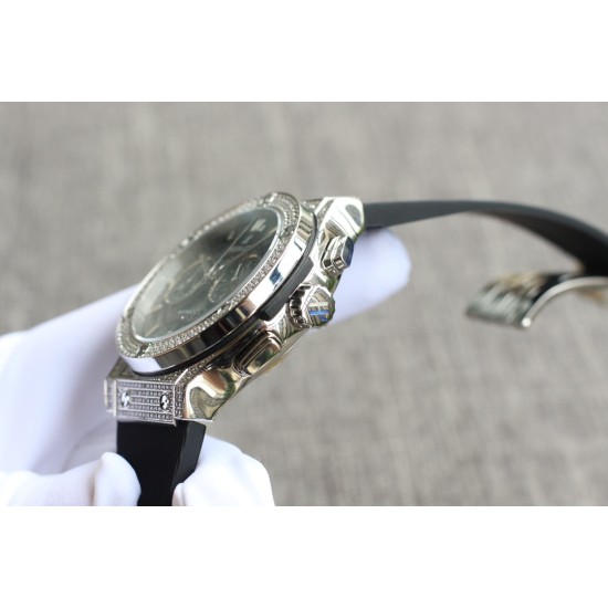 Hublot-Classic Fusion 43mm Diamonds SS/RU Skeleton TAF HUB1143