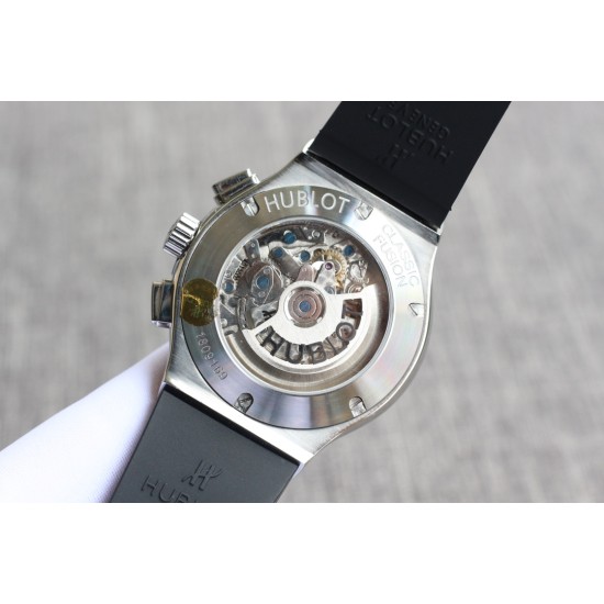 Hublot-Classic Fusion 43mm Diamonds SS/RU Skeleton TAF HUB1143