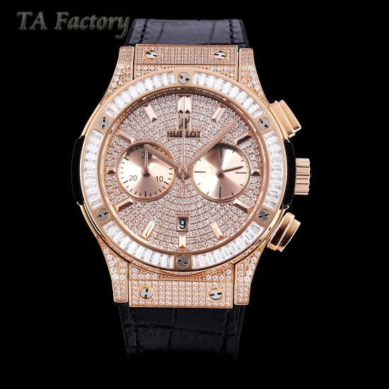 Hublot-Classic Fusion 45mm Diamonds RG/LE Diams Dial TAF HUB 1143