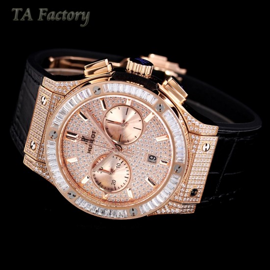 Hublot-Classic Fusion 45mm Diamonds RG/LE Diams Dial TAF HUB 1143