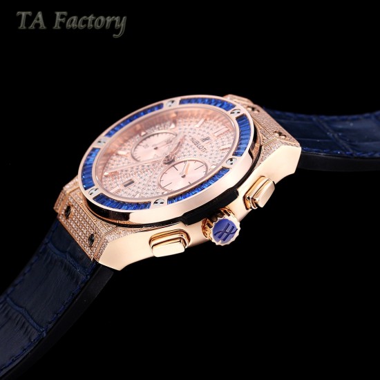 Hublot-Classic Fusion 45mm Diamonds RG/RU Diams Dial TAF HUB 1143