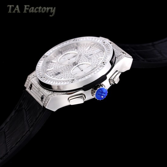Hublot-Classic Fusion 45mm Diamonds SS/RU Diams Dial TAF HUB 1143
