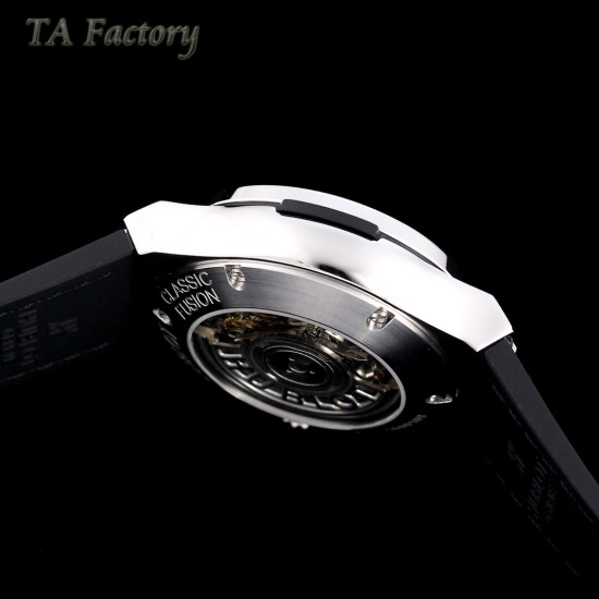 Hublot-Classic Fusion 45mm Diamonds SS/RU Diams Dial TAF HUB 1143