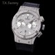 Hublot-Classic Fusion 45mm Diamonds SS/RU Diams Dial TAF HUB 1143