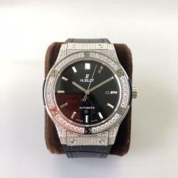 Hublot-Classic Fusion Bang 45mm Diamonds SS/LE Grey MY9015 Mod