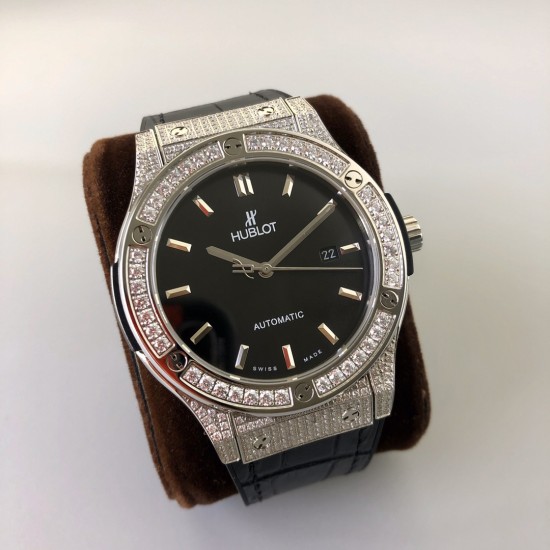 Hublot-Classic Fusion Bang 45mm Diamonds SS/LE Grey MY9015 Mod