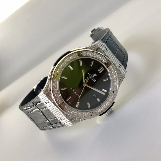 Hublot-Classic Fusion Bang 45mm Diamonds SS/LE Grey MY9015 Mod