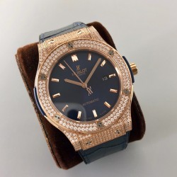 Hublot-Classic Fusion Bang 45mm Diamonds RG/LE Blue MY9015 Mod