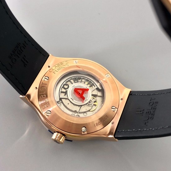 Hublot-Classic Fusion Bang 45mm Diamonds RG/LE Blue MY9015 Mod